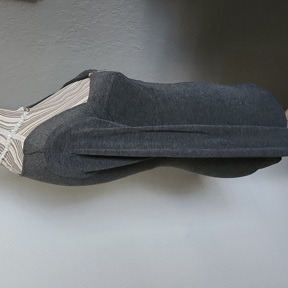 Dark Heather gray classic casual bodycon top xs - Picture 3 of 7